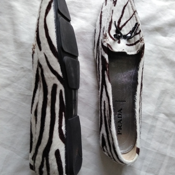 Vintage prada shoes ( size 8.5 US)  39 europe zebra print - Picture 5 of 16